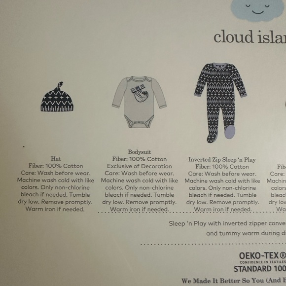 NEW CLOUD ISLAND 9-Piece WELCOME HOME BABY GIFT SET  FOR NEWBORNS 0-3 MO - Picture 8 of 10